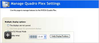 Manage Quadro Plex Settings