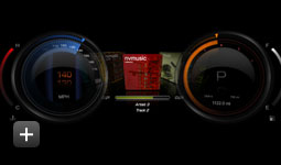 Reference instrument clusters and proof-of-concept designs developed with UI Composer Studio.