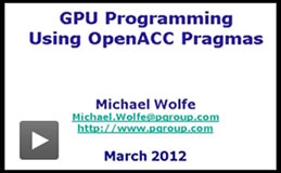 OpenACC Support PGI Accelerator