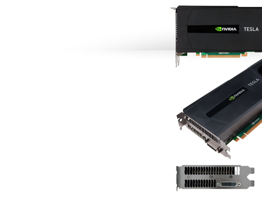 NVIDIA Tesla companion processors speed up graphics and visualization processes.