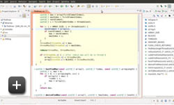 Editor screenshot from Nsight, Eclipse Edition