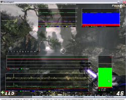 Unreal Tournament 3 running PerfHUD
