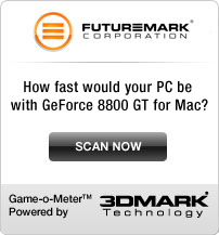 NVIDIA GeForce 8800 GT for Mac 3Dmark result