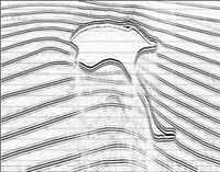 Seismic image constructed by application of depth imaging technology