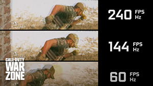 Vysoká snímková frekvence ve hře Call of Duty Warzone