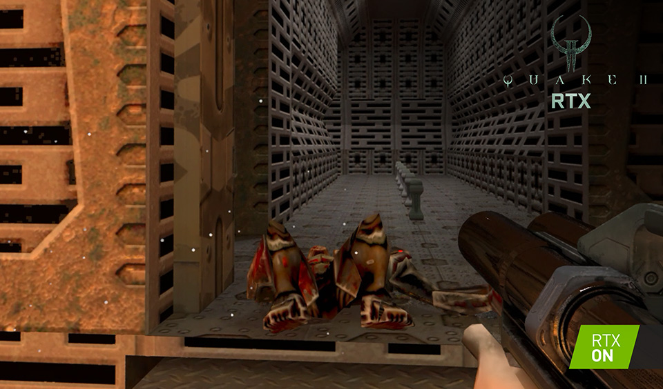 TELA DO JOGO QUAKE 2 DESENVOLVIDA COM WEBGL