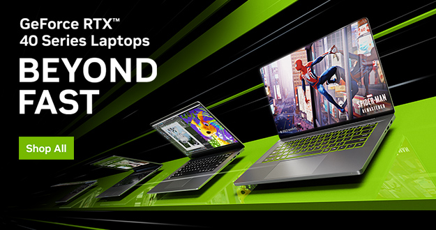 GeForce RTX 40 시리즈 노트북: 에너지 효율성 장벽을 뛰어넘고 하이엔드 PC 및 워크스테이션의 성능을 제공하는 NVIDIA Ada Lovelace 아키텍처