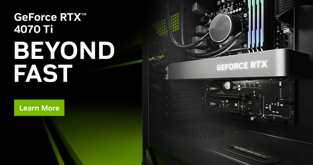 GeForce RTX 4070 Ti는 RTX 3090 Ti 전력의 절반 정도를 소모하지만 속도는 더 빠른 NVIDIA Ada Lovelace 아키텍처를 $799에 제공합니다.