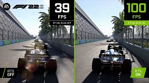 F1 <sup>®</sup> 22 | Sammenligning: med og uden 4K NVIDIA DLSS