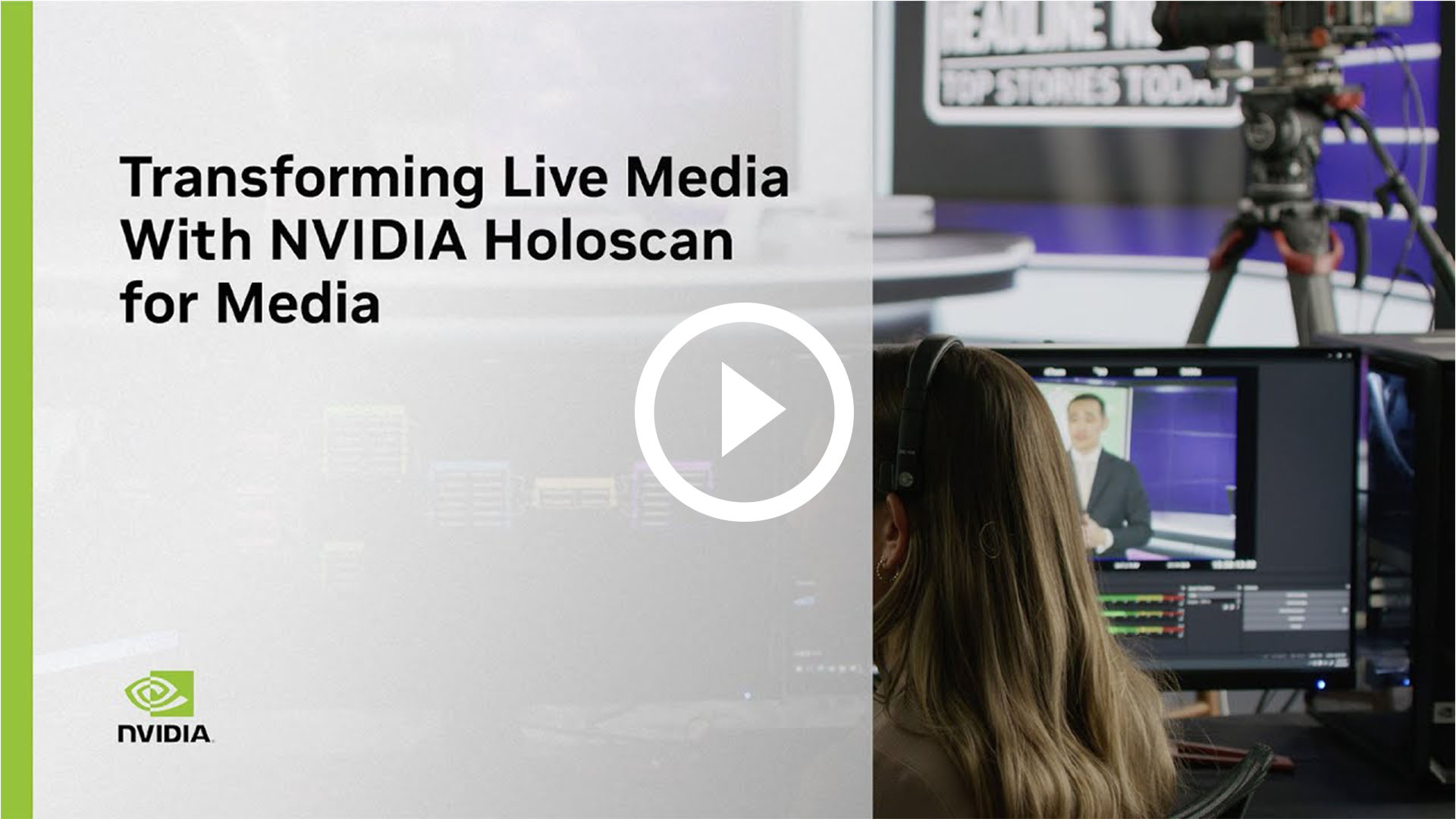 Watch Video: Transforming Live Media With NVIDIA Holoscan for Media