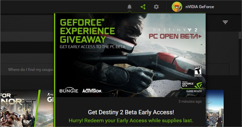 Geforce Redeem Code Quà tặng GeForce Experience | NVIDIA GeForce