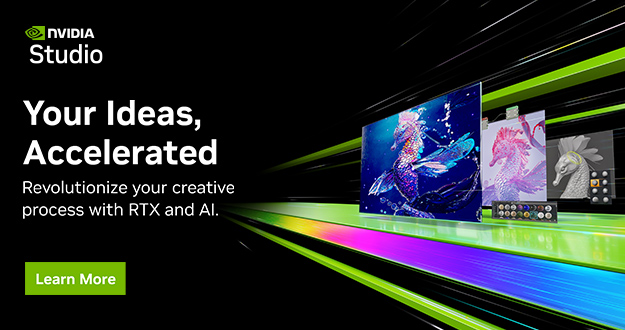 Criatividade na Velocidade da Luz: As placas de vídeo GeForce RTX Série 40 oferecem um desempenho até 2x melhor em renderização 3D, AI e exportações de vídeos para gamers e criadores