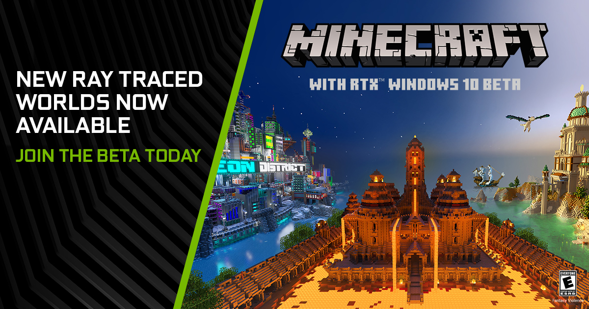 Nvidia releases 5 more free ray-traced Minecraft worlds