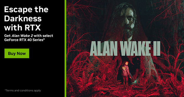 Alan Wake 2 GeForce RTX 40 시리즈 번들을 지금 바로 받아가세요 - 풀 레이 트레이싱과 DLSS 3.5로 향상된 최고의 경험을 얻으세요