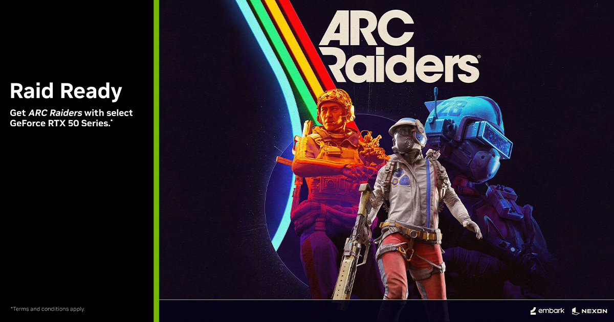 [情報] 買NVidia RTX50系列顯卡送ARC Raiders