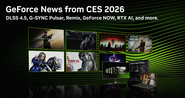 GeForce @ CES 2026: NVIDIA DLSS 4.5 Announced, 250+ DLSS Multi Frame Generation Games & Apps Available Now, G-SYNC Pulsar Gaming Monitors Available This Week, And Much More
