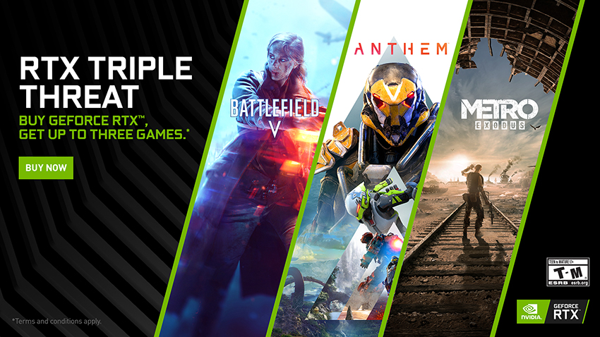 GeForce RTX Triple Threat Bundle Brings You Metro Exodus, Anthem, Battlefield V! | GeForce News | NVIDIA