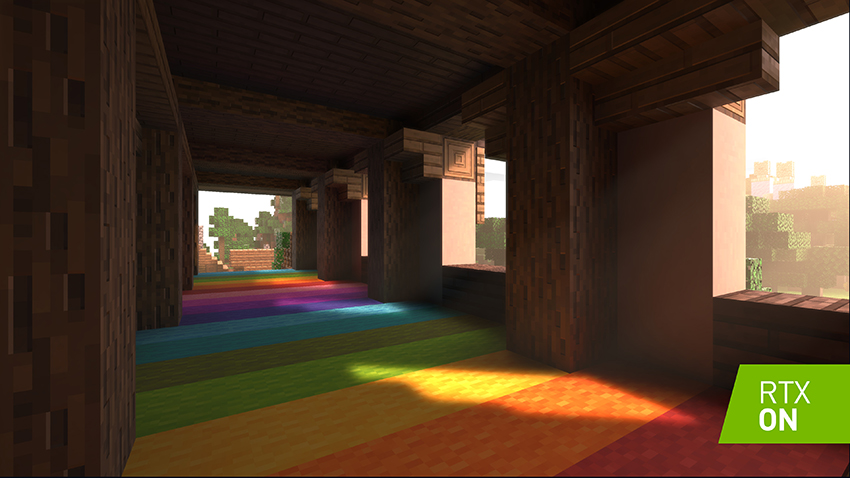 This image has an empty alt attribute; its file name is minecraft-rtx-dxr-ray-tracing-002-on-850px.png