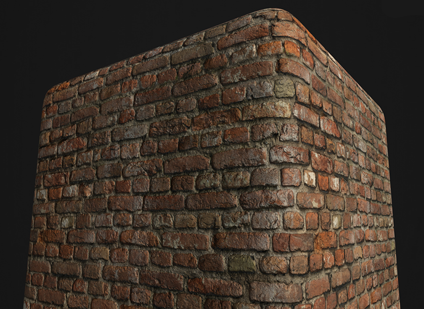 Brick wall PBR texture