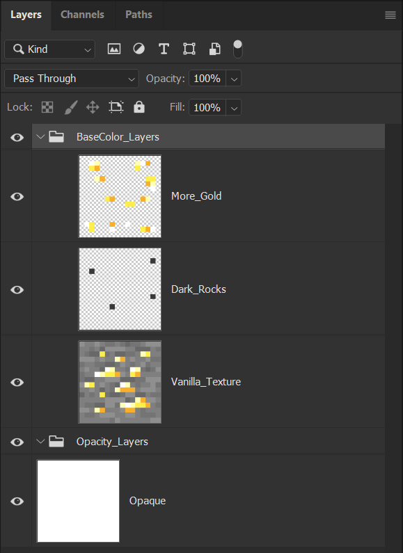 Create layers for opacity and other features
