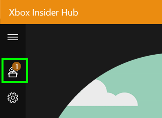 Minecraft with RTX Beta: Xbox Insider Hub - Insider Content Button