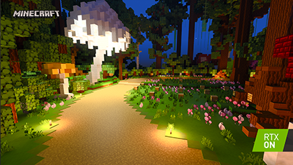 Minecraft with RTX Beta: Imagination Island Screenshot