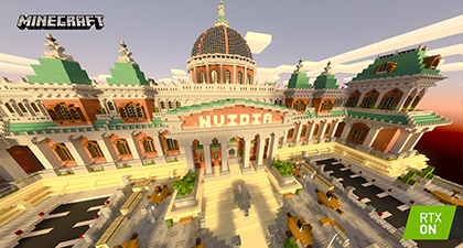 Minecraft with RTX Beta: Razzleberries RTX Texture Showcase Interactive Screenshot Comparison - RTX ON