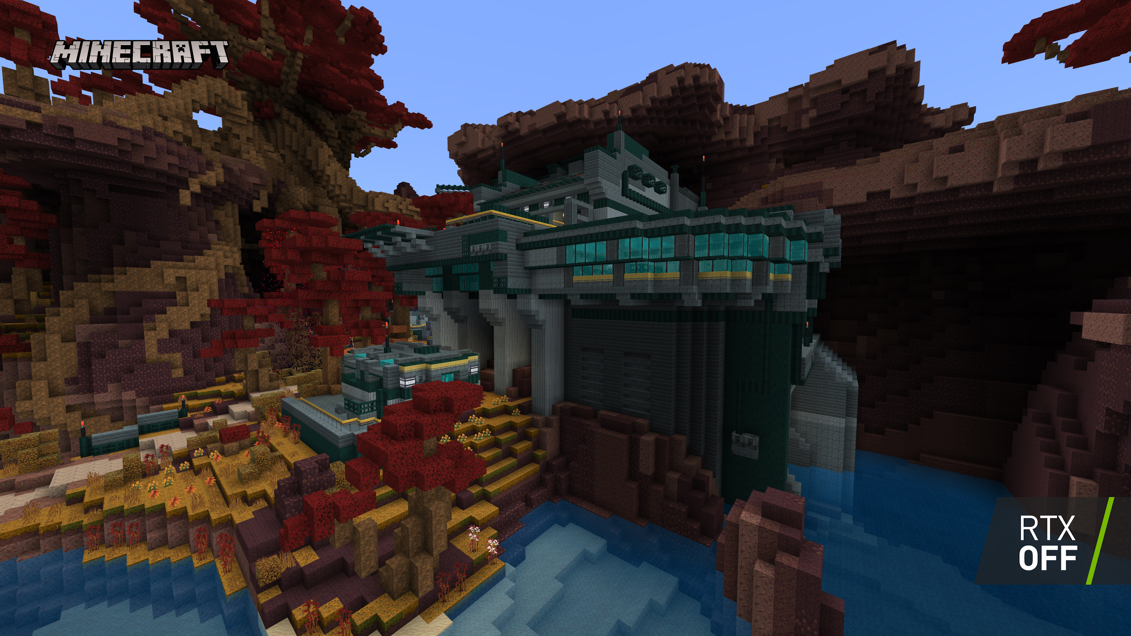 Minecraft Rtx Portal Pioneers Rtx On Off Interactive Comparison 004