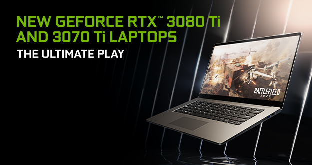 Max-Q 4세대 기술과 함께 새로운 GeForce RTX 3080 Ti & 3070 Ti 모델이 포함된 GeForce RTX 30 시리즈 노트북을 소개합니다
