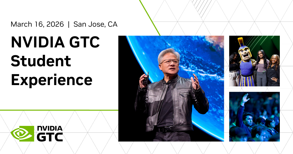 NVIDIA GTC Student Experience 공식 이미지