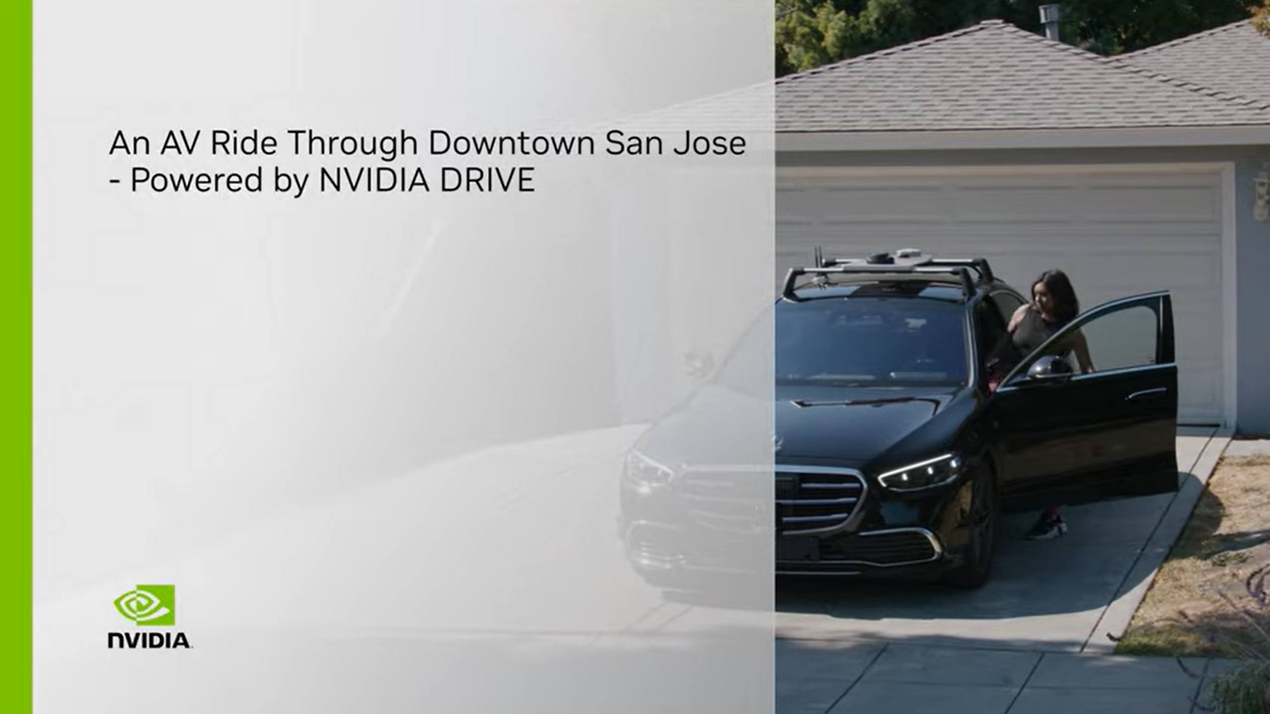 Tour nel centro di San Jose a bordo di un veicolo autonomo - Con NVIDIA DRIVE