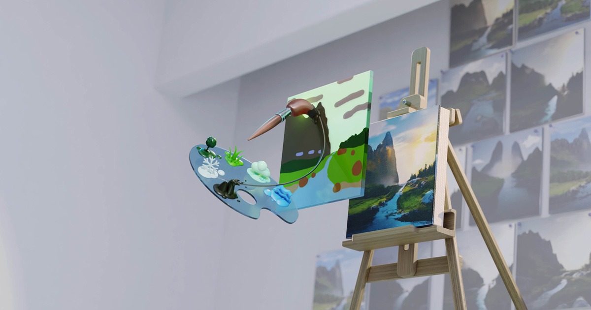 NVIDIA Canvas: Turn Simple Brushstrokes into Realistic Images