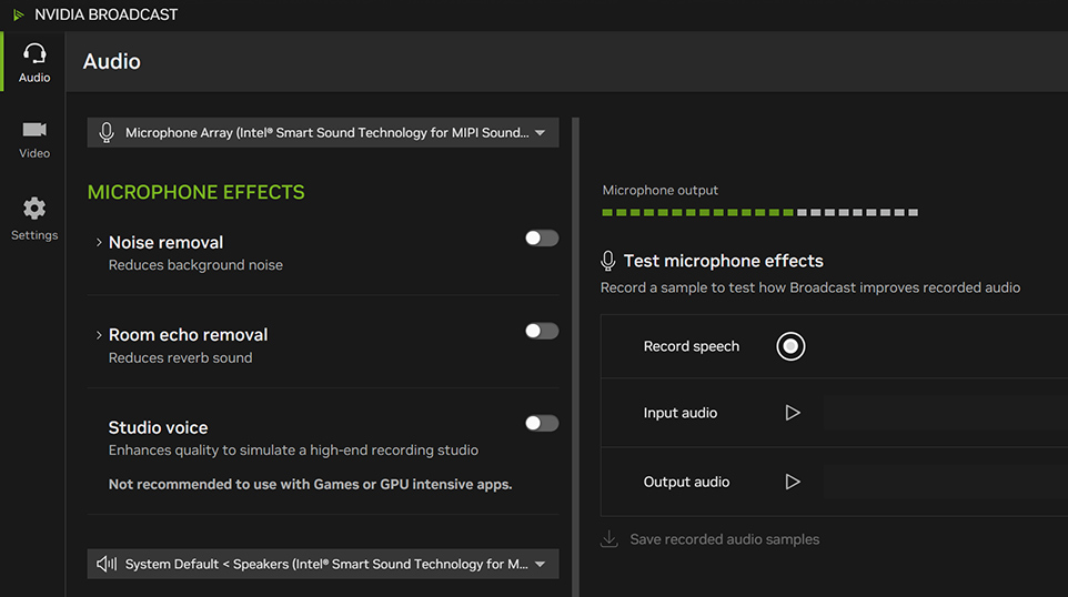 Nvidia App Audio NVIDIA Broadcast App: AI-Powered Voice and Video | NVIDIA