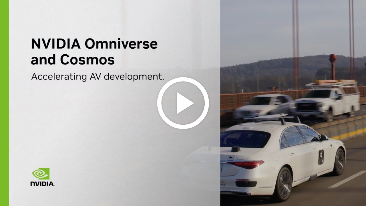 Demo zeigt, wie NVIDIA Omniverse und Cosmos die Entwicklung autonomer Fahrzeuge beschleunigen