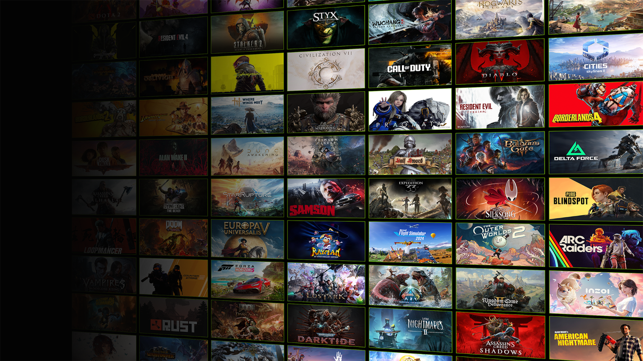 Biblioteca de jogos compatíveis com GeForce NOW