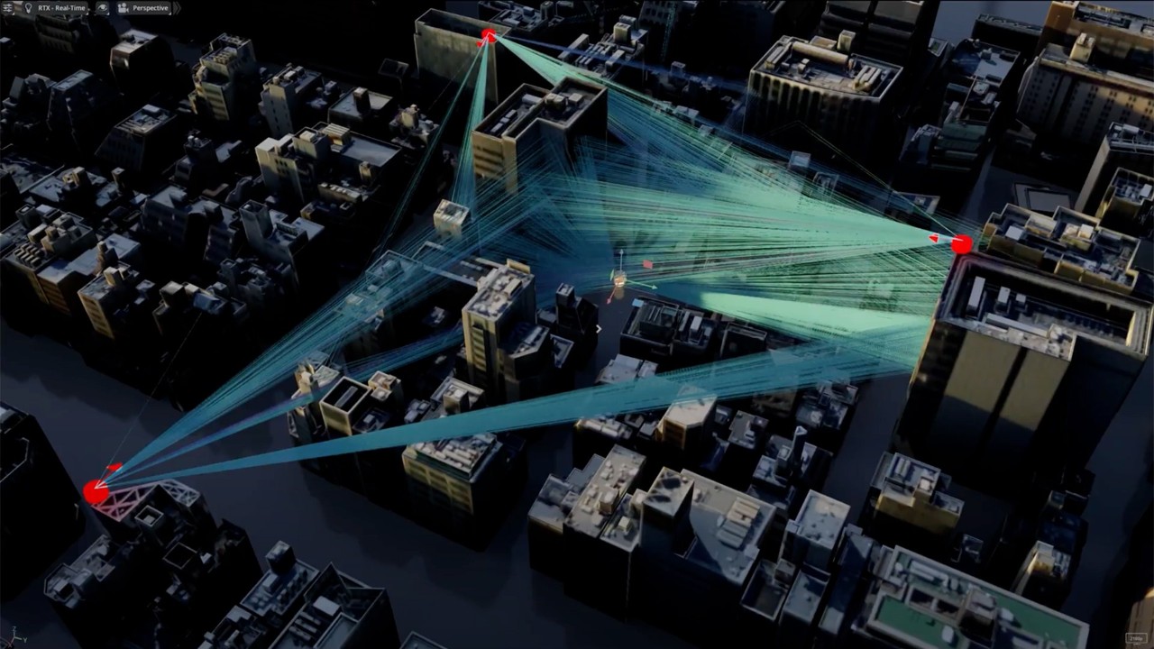 Paysage urbain représentant un RAN virtualisé