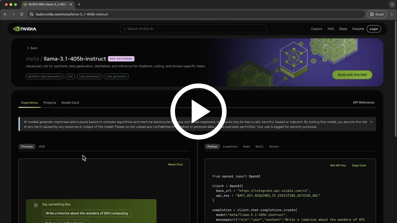 Meta Llama 3.1 405B model