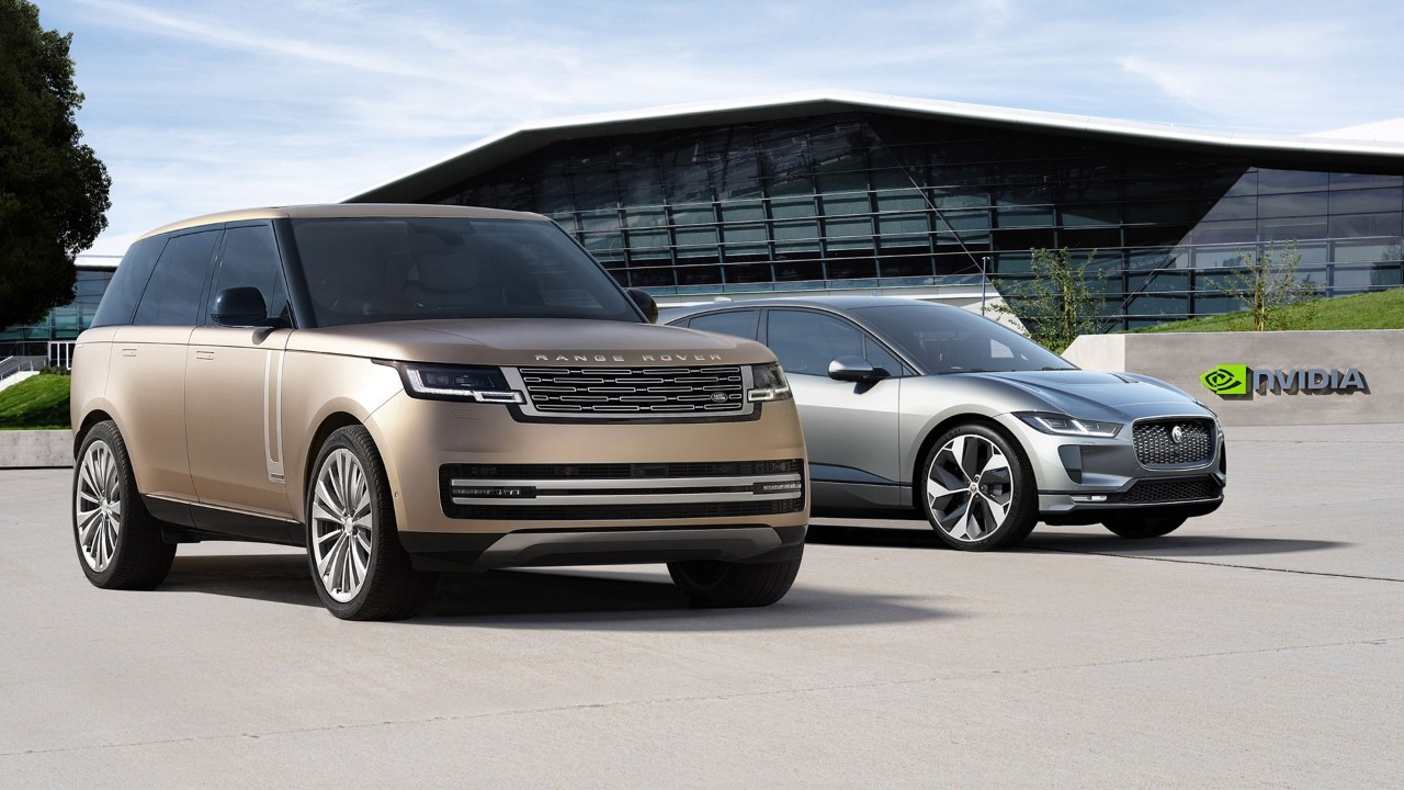 Image of two vehicles by JLR.
