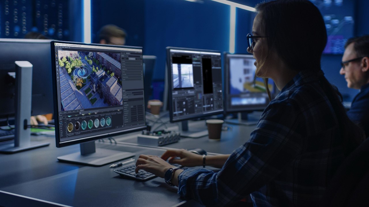 Collega, crea e gestisci flussi 3D e mondi virtuali