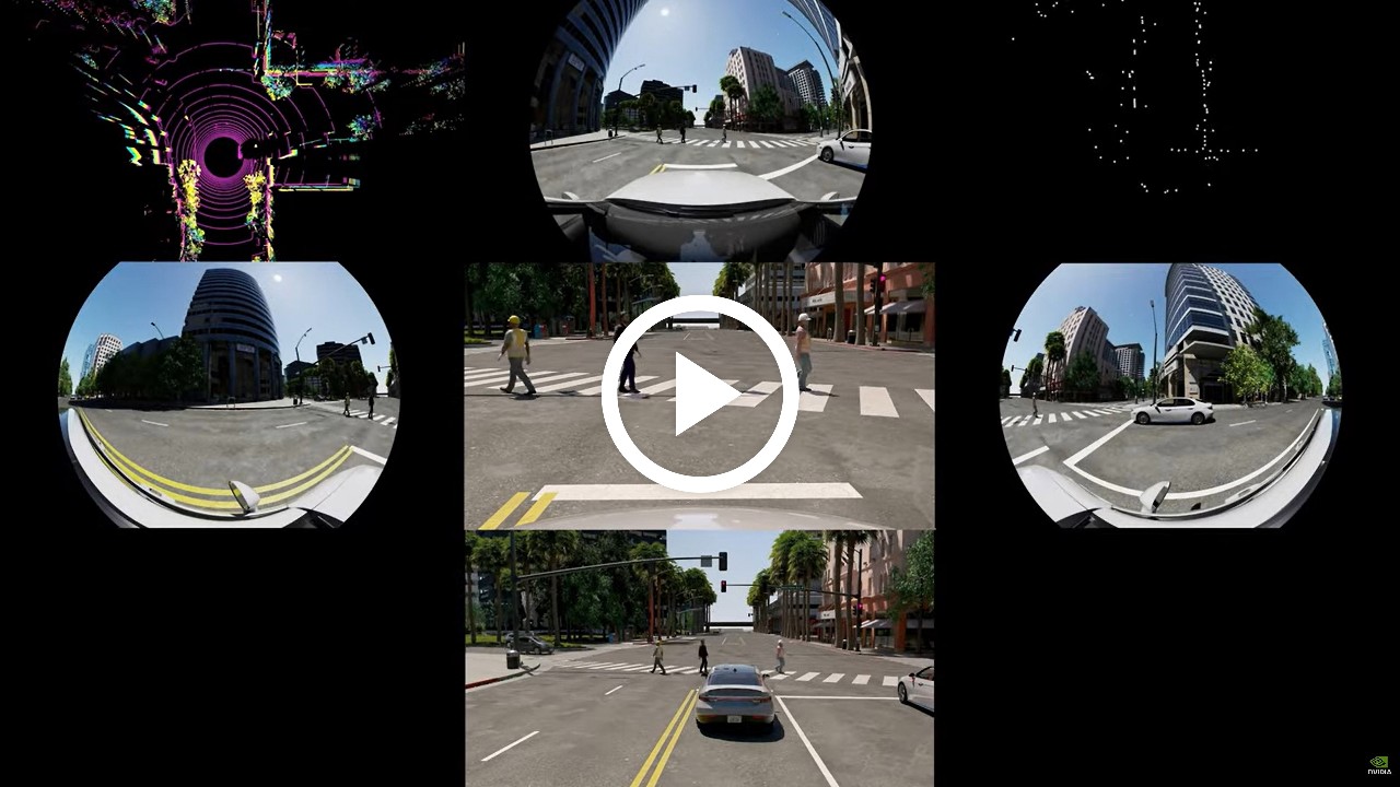 NVIDIA Omniverse を搭載した自動運転車センサー シミュレーション