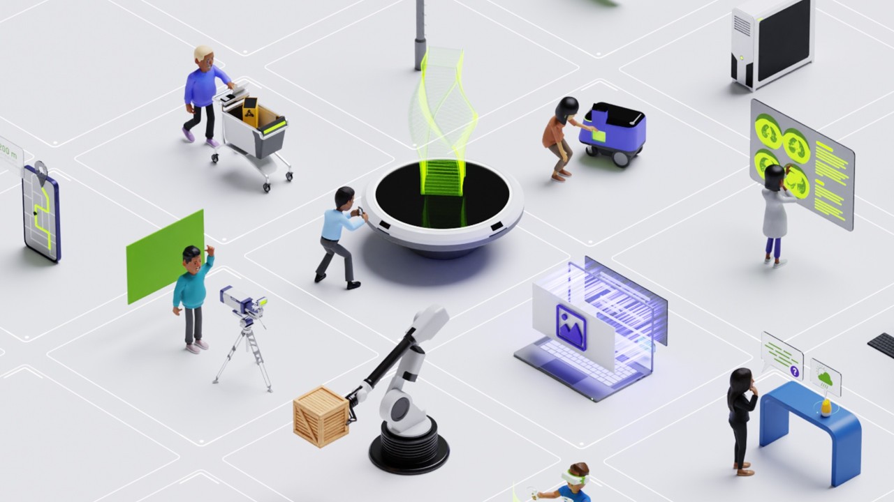 Image of individuals all in different technology roles to show how a startup could have many different types of focus.