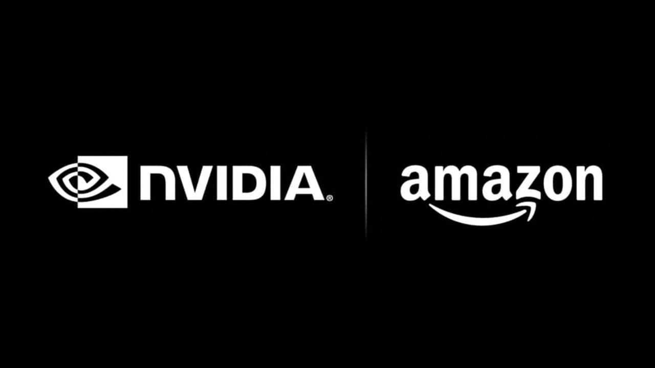 NVIDIA and Amazon joint logo together.