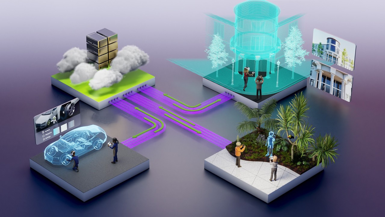 Image to show how the cloud connects people.