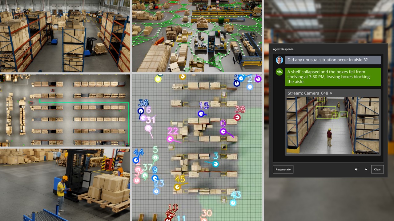 산업 자동화를 위해 디지털 트윈과 실시간 AI를 결합한 NVIDIA