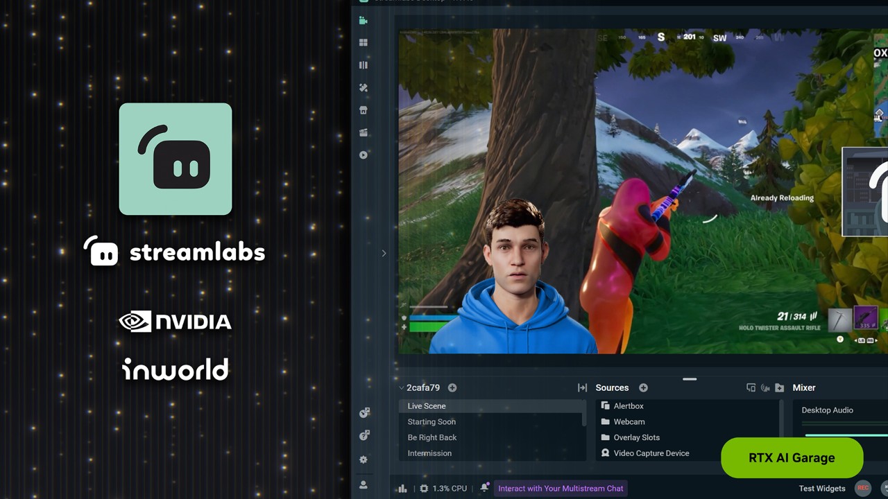 Streamlabs Streaming Assistant Available Now, Accelerated by RTX 