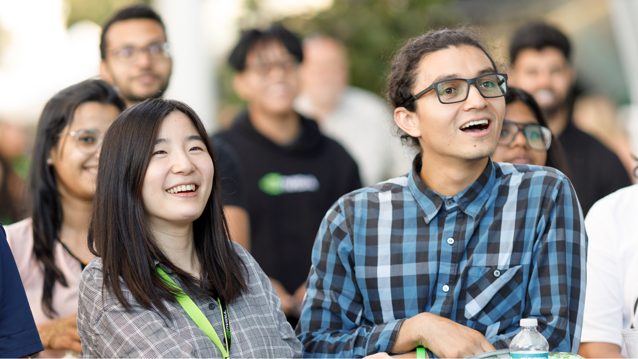 PhDs attending a research seminar at the NVIDIA PHD program