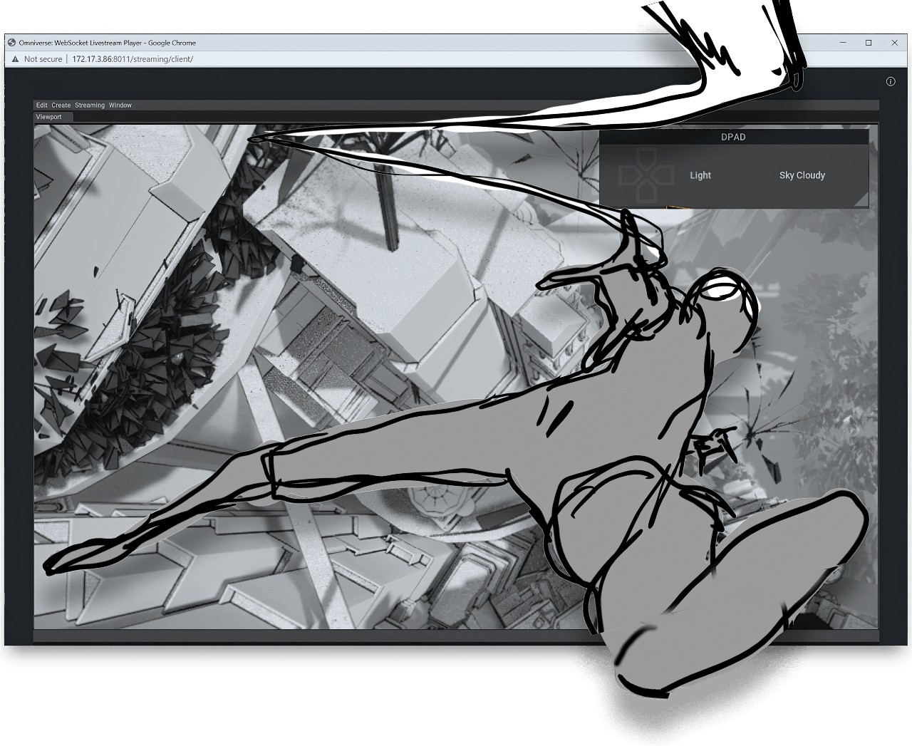  A black and white story board image of an animated Spiderman movie.