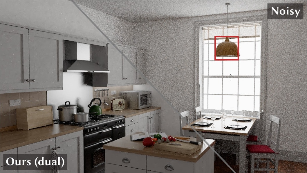  Generalized unbiased reconstruction of a kitchen image
