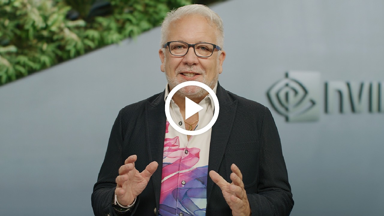  Bob Pette delivering keynote on AI and accelerated computing.