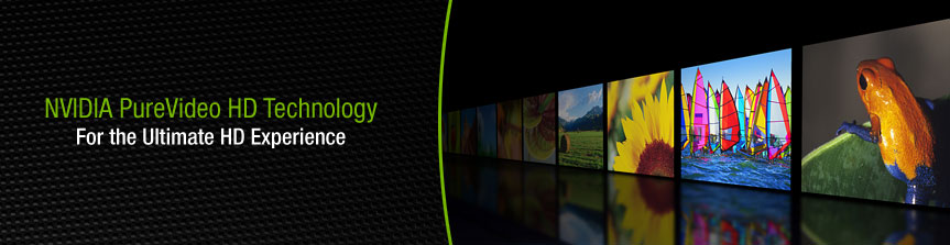 NVIDIA PureVideo HD Technology: For the Ulitmate HD Experience